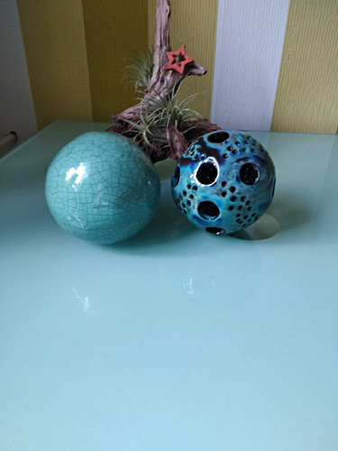 2er set keramik dekokugeln - set,
