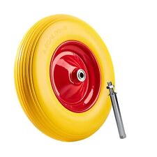 DIVID® Schubkarrenrad PU Vollgummiertes Ersatzrad, Pannensicher, Ersatzrad, Voll