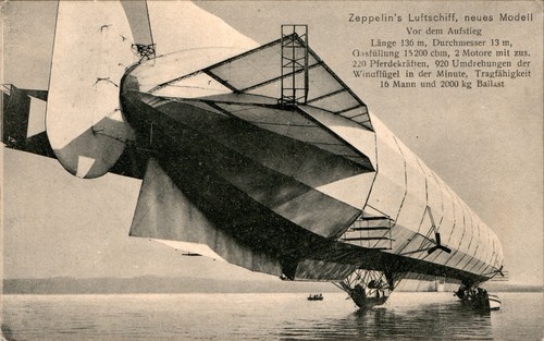 Zeppelin luftschiff neues - ak,