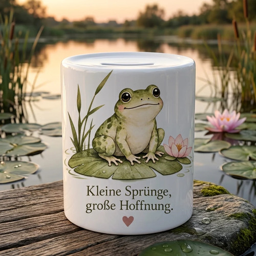 Spardose frosch kleine - spardose, „kleine