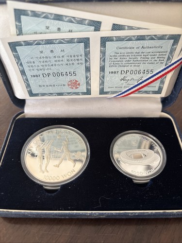5000 10000 won - +, silber