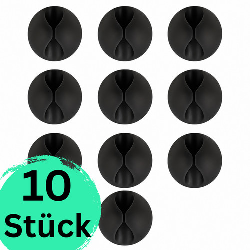 10x kabelhalter selbstklebend - 10x,