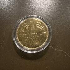 1x 1 DM Deutsche Mark 24 Karat