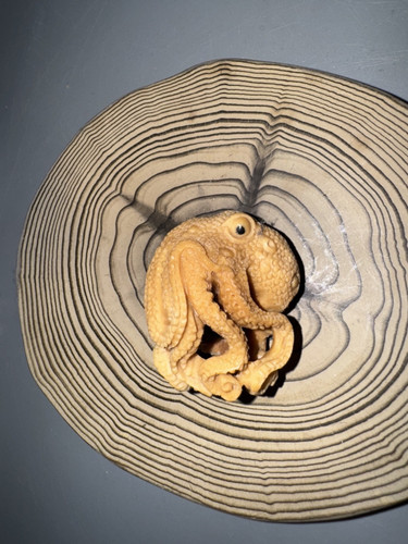 Netsuke oktopus japan - netsuke,
