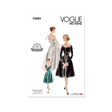 Vogue Schnittmuster V2003 - Vintage - Kleid - 3Varianten - späte 50er Jahre