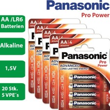 20 x Panasonic Alkaline Pro