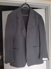 Anzugjacke Sakko 56 VINTAGE UNGETRAGEN Schurwolle Grau 1990 Post TOP QUALITÄT