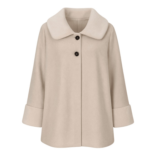 Mantel poncho damen boxy jacke - mantel-poncho,