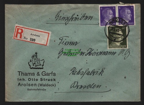 B9016 brief gebr hörmann - r-brief,