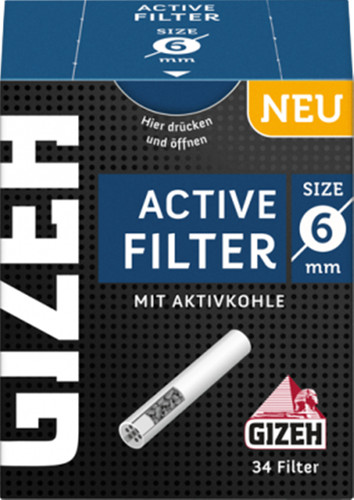 Gizeh activ filter - gizeh, 1x34er