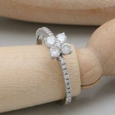 Ring Verlobung Damen Gold 0,50ct G-si Brillant 585/14K Weißgold Gr. 52