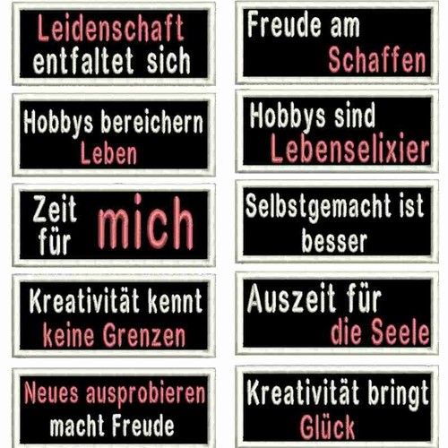 Hobby sprüche aufnäher - hobby,