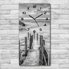 Wanduhr Echt-Glas-Küchenuhr