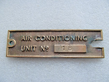 altes Schiffs Messing Schild - Schiff Emblem - Fabrikschild - Typen Plakette