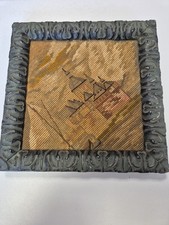 Gobelin Stickbild, Echtholzrahmen Unikat