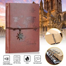 Leder Notizbuch A5 Journal Notebook Vintage Travel Tagebuch Notiz Skizzenbuch