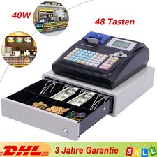 40W Kasse Registrierkasse Gastronomie Einzelhandel Kassensystem mit 48 Tasten DE