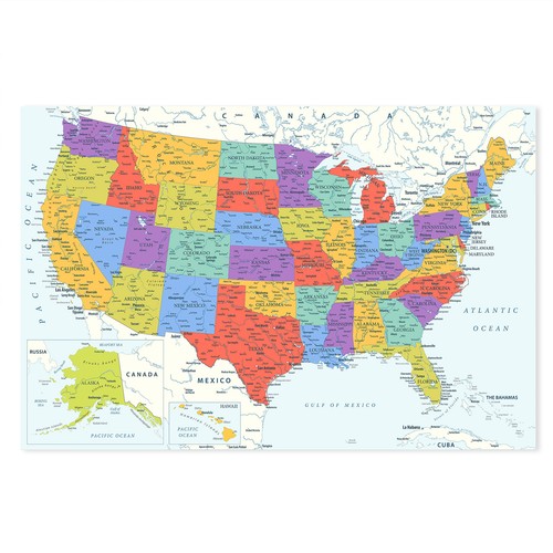 Postereck 4085 usa - 4085, usa-karte