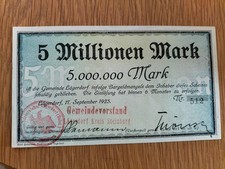 5 Millionen Mark Lägerdorf 17.9.1923  unc.