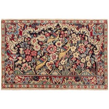 Kerman 57x85 cm Handgeknüpfter Perserteppich Kirman Orient Carpet Rug
