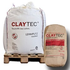 CLAYTEC Lehm-Unterputz mit Stroh Unterputz Lehmputz Lehmdeckputz