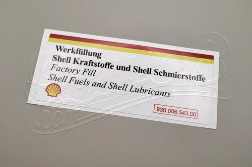 Aufkleber werkfüllung shell - werkfüllung,