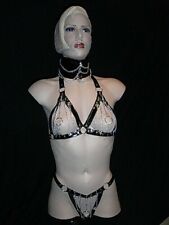 Lack-/Kettendessous, Unterwäsche, BH & Slip, Ketten-Dessous, Lack-Dessous