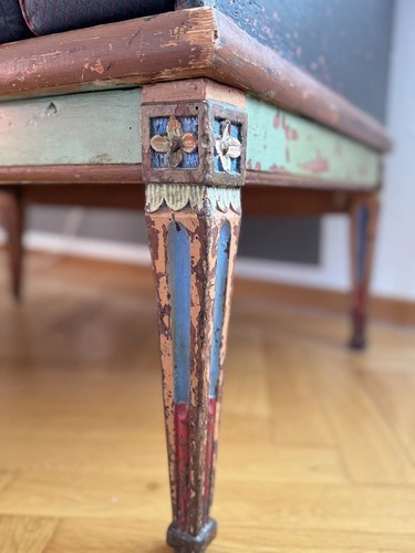Antiker sessel mit - antiker,
