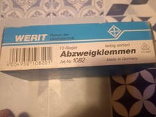 Werit Abzweigklemmen 3 x 10 Riegel Art. Nr. 1082 farbig sortiert