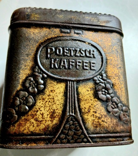 Uralte kaffeedose poetzsch - kaffeedose,