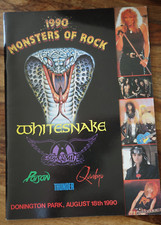 Monsters of Rock  Programm 1990 Donnington Whitesnake Aersomith Poison
