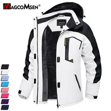 Damen Mountain Wandern Winter Ski Schnee Jacke Thermo Fleece gefüttert wasserdic