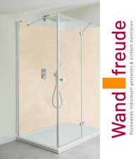 Duschrückwand Alu Kalkstein