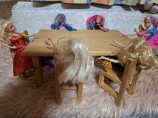 Puppentisch Barbie Holz 8