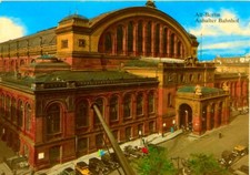 1481-Ansichtskarte Berlin Anhalter Bahnhof 1929 Reichsbahn Preußen Fernverkehr