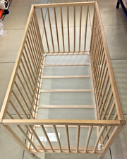 Ikea SNIGLAR Babybett, Buche