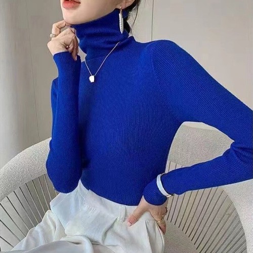 Damen dünn strickpulli - strickpulli, hoher