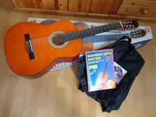 ~ Konzert-Gitarren-Set ~ mit Notenbuch, Lern-CD, Stimmgerät, Gitarrentasche, OVP