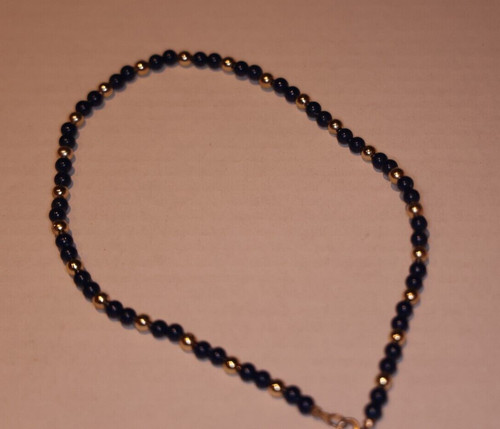 Kette für kinder blau goldene - kette,