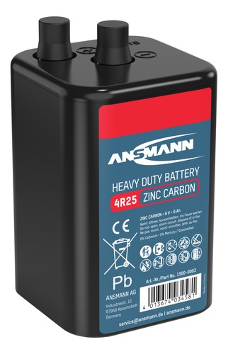 Ansmann zink kohle - 6v, zink-kohle