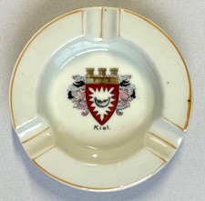 sehr alter Aschenbecher Kiel Wappen Souvenir Andenken Porzellan Geiersthal