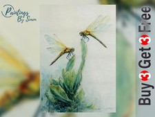 Libellen 5"x7" Druck auf
