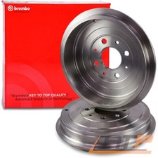 2x BREMBO Bremstrommel Hinterachse u.a. für FIAT, OPEL