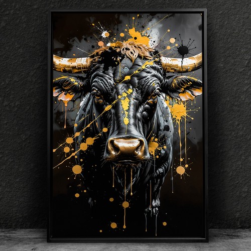 Wandbild stier bulle - wandbild,,