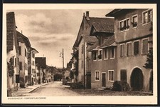 Zurzach, Oberflecken, Straßenpartie mit alten Häusern, Ansichtskarte 