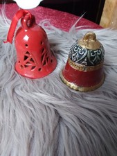 GLOCKEN KERAMIK ROT  BUNT