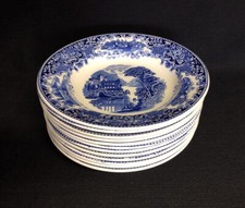 8x Petrus Regout & Co Maastricht - Castillo Suppenteller - Ø23,5cm - Porzellan