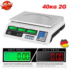 Obstwaage Ladenwaage Digital Marktwaage Preiswaage Waage Industriewaage 40kg/ 1g