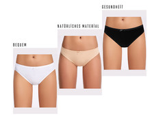 3er 5er Pack Damenslips, %100