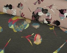 0,50 m Jersey Blumen bunt